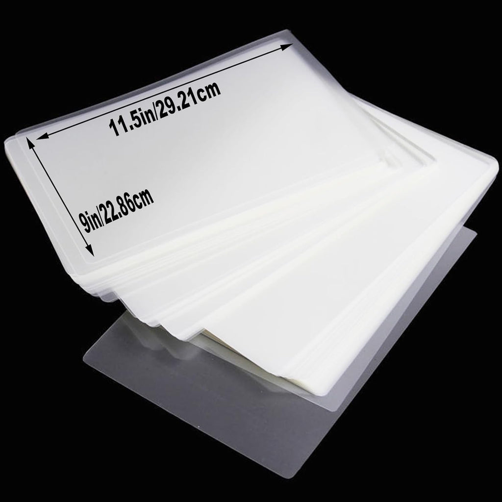 100 Pack Laminating Sheets, 9 x 11.5 Inch Clear Thermal Laminating Pouches for Thermal Laminator, 5 Mil Lamination Sheet Paper, Letter Size, HeatSeal