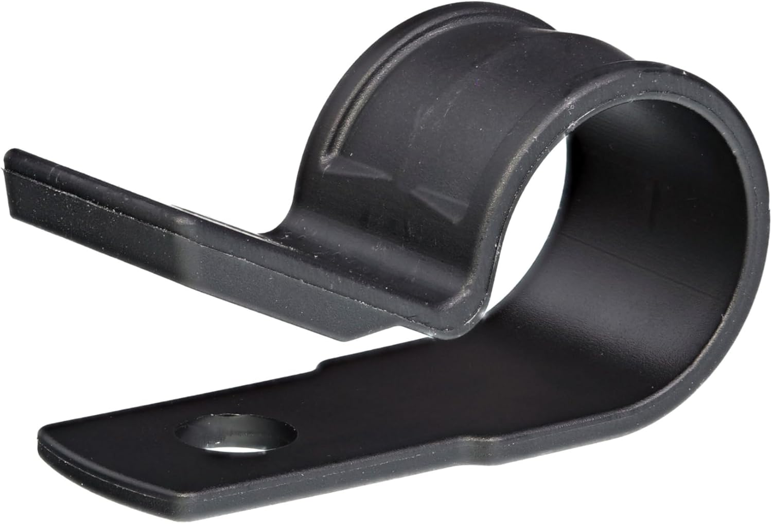 Secure 1/2 Inch Premium R Type UV Black Nylon Screw Mount Cable Clamp for Wire Management - 100 Pack