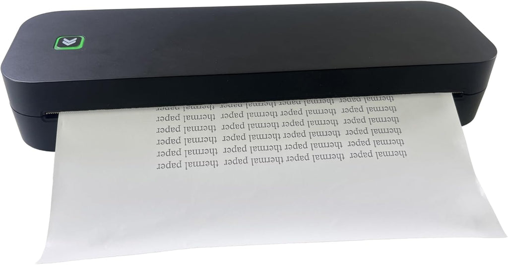 IOOIOO D210 Portable Printer, Wireless Inkless Bluetooth Thermal Printer for Tattoo Stencil Transfer Paper, for 8.5 x 11 Letter, A4 Rolled & Folded Thermal Paper (Black, Without Carrying Case)