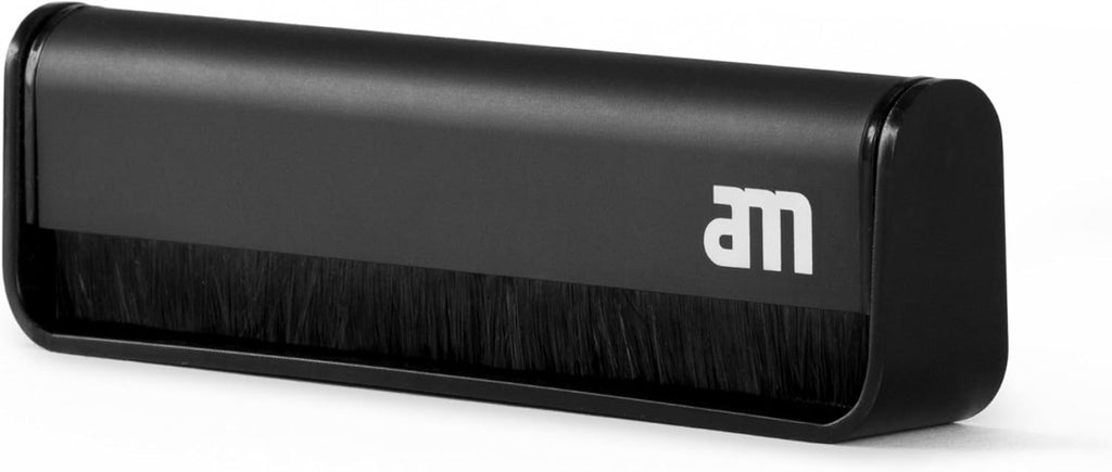 AM Record Cleaner Brush, Ultra Fine Carbon Fibre, Record Anti-Static for Music Lovers, Lifts Dust & Reduces Friction, Record Cleaning Must Have