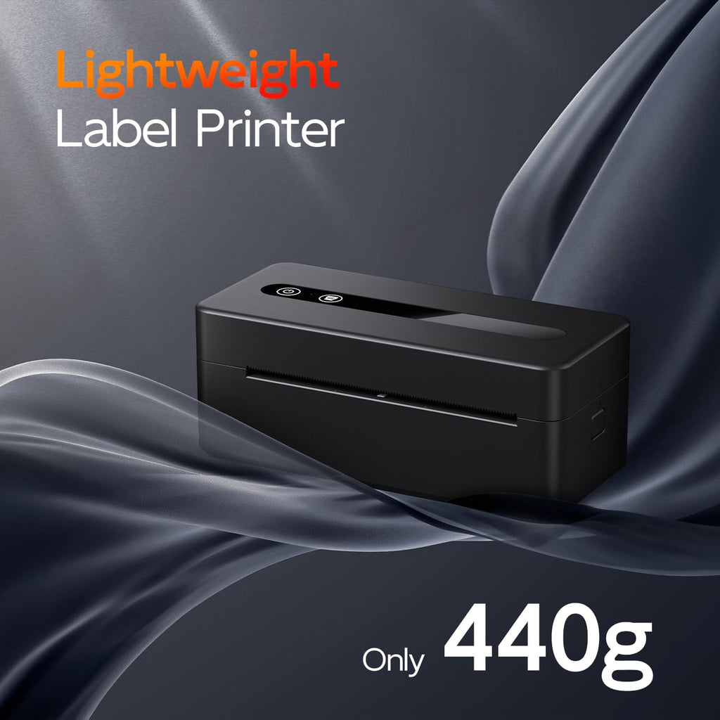 Thermal Shipping Label Printer 4X6 Upgraded, 2025 New Version Bluetooth Label Printer for Small Business and Package, Support iOS, Android, Windows, Mac, Compatible with Amazon, Shopify, USPS