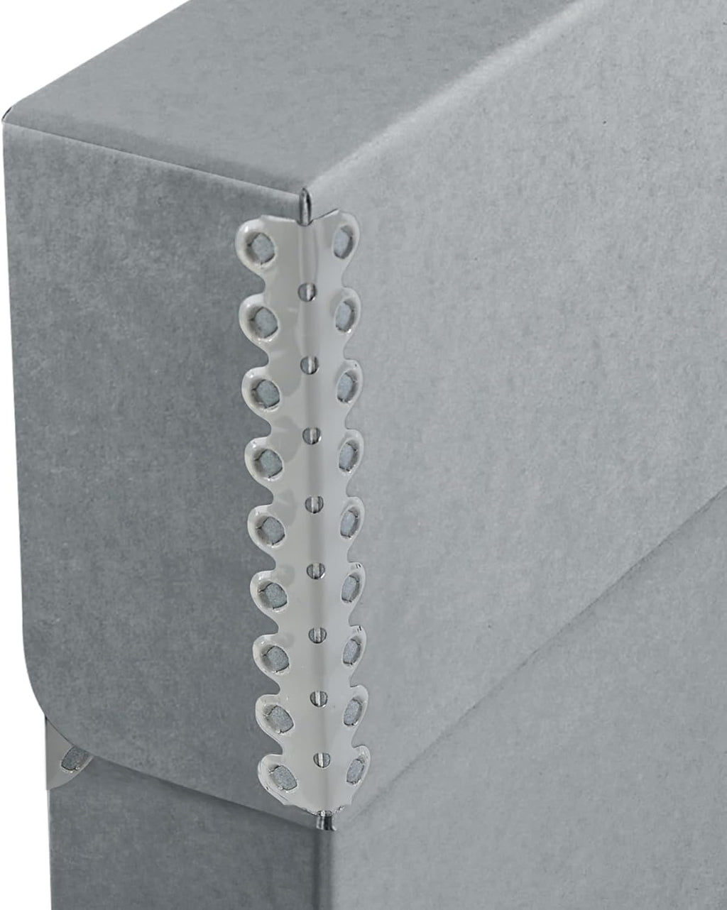 Lineco Archival Document Storage Box with Metal Edge, Acid-Free Gray Boxboard, Organize and Store Files, Prints, Photos, Letter-Sized Case 12.5" x 10.5" x 2.5" Wide, Pack of 2