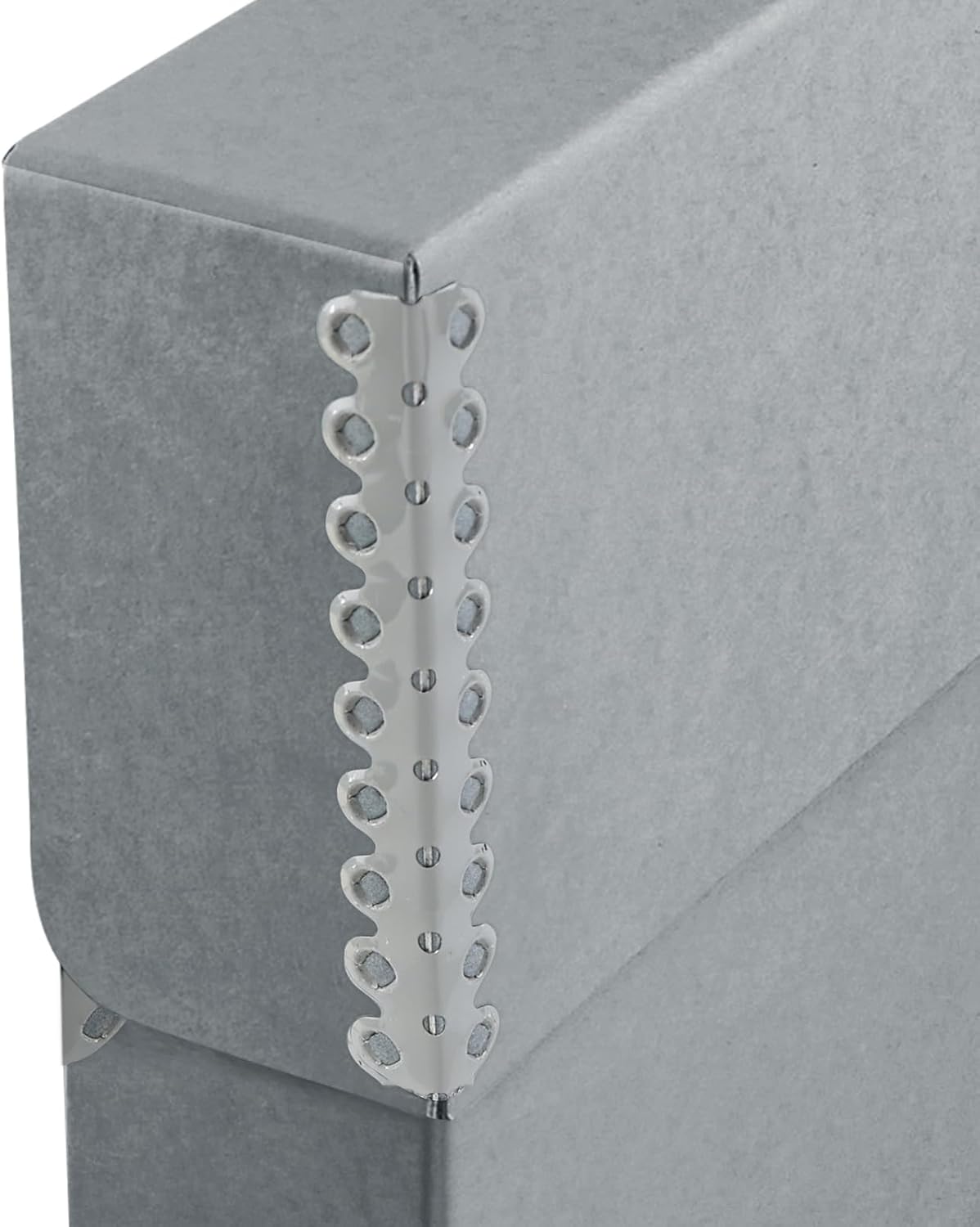 Lineco Archival Document Storage Box with Metal Edge, Acid-Free Gray Boxboard, Organize and Store Files, Prints, Photos, Letter-Sized Case 12.5" x 10.5" x 2.5" Wide, Pack of 2