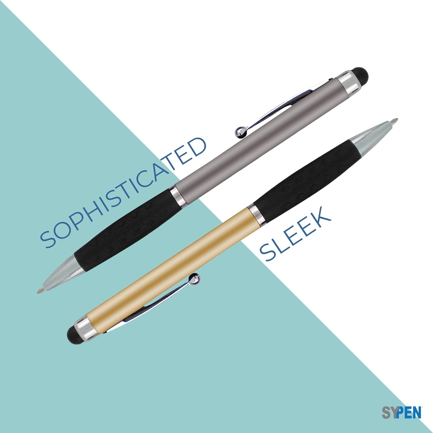 Customized Pens with your Custom Logo or Text-300 Pack Bulk-for Businesses, Parties, and Events, 2 in 1 Ballpoint Pen & Stylus Compatible with Touchscreen Devices, Red Barrel, Black Ink