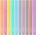 Highlighters,10Pcs Bible Highlighters,Chisel Tip Bible Markers,Pastel Purple Highlighter for Journaling Planner Notes School Supplies, assorted colors no bleed Pens