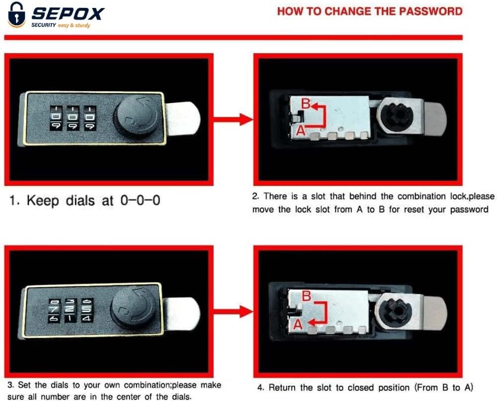 SEPOX® Twins Safe Book Lock Box, Safe Box with Premium Combination Lock - Dorm-safe & Versatile - Authentic Paper Cover - Sturdy Steel Interior - Storage for Cash & Valuables 2pcs Pack of Large Book