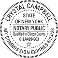 New York Round Notary Embosser | Official State Embosser | Official Seals | Meets State Specifications (New York, Round Embosser)