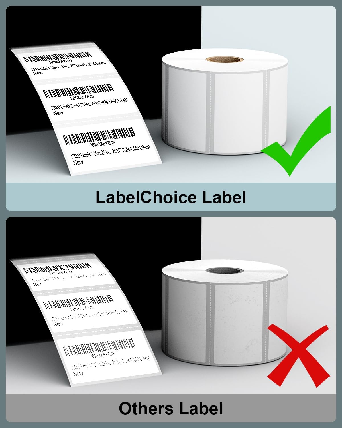 2"x1" 3-Proof Direct Thermal Barcode Labels Rolls for Zebra LP2824 ZD411 ZD410 ZD421 ZD420 GK420D, 24 Rolls 31200 Pcs Waterproof Return Address Label Used with Rollo MUNBYN Desktop Printer