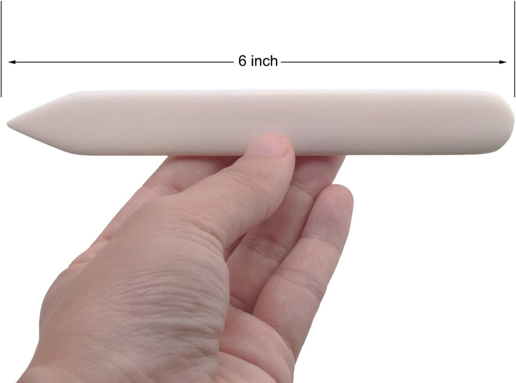 VENCINK Genuine Bone Folders Origami Paper Creaser Scoring Folding Creasing Crafting Tools Set for Paper Leather Books Cards Bookbinding DIY Handmade Burnishing Shaping (100% Real Cattle Bone)