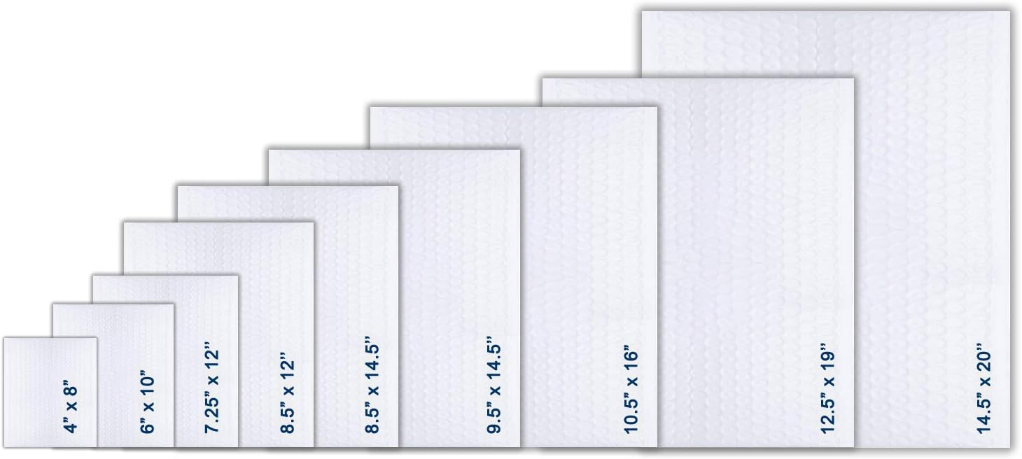 10.5x16 inches Poly Bubble Mailer Self Seal Bubble Shipping Envelopes 2.5 Mil 100 Pack