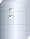 STARLIBOO Shipping Labels Stickers, 2"×4" Printable Silver Mailing Labels for Laser/Inkjet Printing- Matte Silver, Permanent Adhesive Sticker