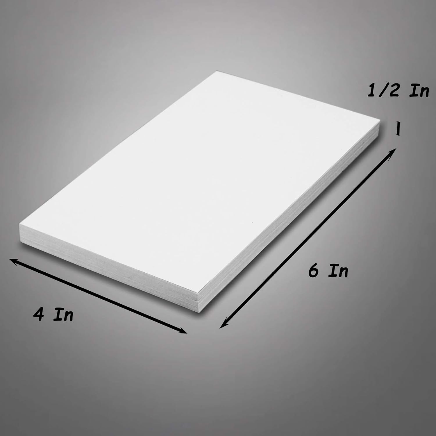 FMP Brands 5 Pack Note Pads 4x6, 100 Sheets Per Memo Pad, Writing Scratch Pad, Blank Notepad, White Waitress Server Note Pads, Paper Pad, To Do Grocery List Small Notepads