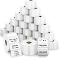 2"x1" 3-Proof Direct Thermal Barcode Labels Rolls for Zebra LP2824 ZD411 ZD410 ZD421 ZD420 GK420D, 24 Rolls 31200 Pcs Waterproof Return Address Label Used with Rollo MUNBYN Desktop Printer