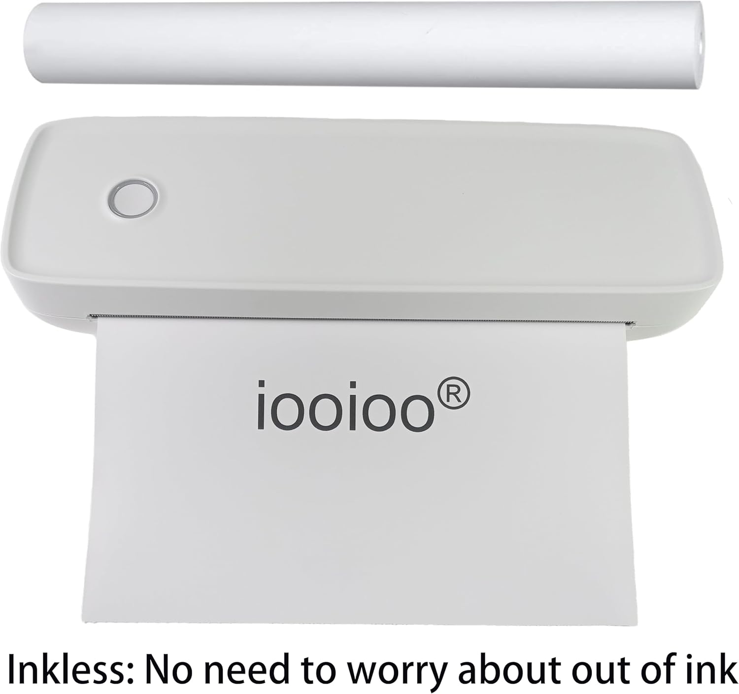 IOOIOO A80 Portable Thermal Printer 8.5x11 Letter Size, Tattoo Stencil Machine, no Ink Inkless, Bluetooth,for iPhone Android Mobile Phone Laptop PC,Home Office Travel-White