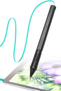 SonarPen: Pressure Sensitive Stylus Pen, with Palm Rejection and Shortcut Button. Battery-Less. Compatible with Apple iPad/iPhone/Android/Switch/Chromebook (Aqua Green)