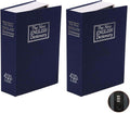 SEPOX® Twins Safe Book Lock Box, Safe Box with Premium Combination Lock - Dorm-safe & Versatile - Authentic Paper Cover - Sturdy Steel Interior - Storage for Cash & Valuables 2pcs Pack of Large Book