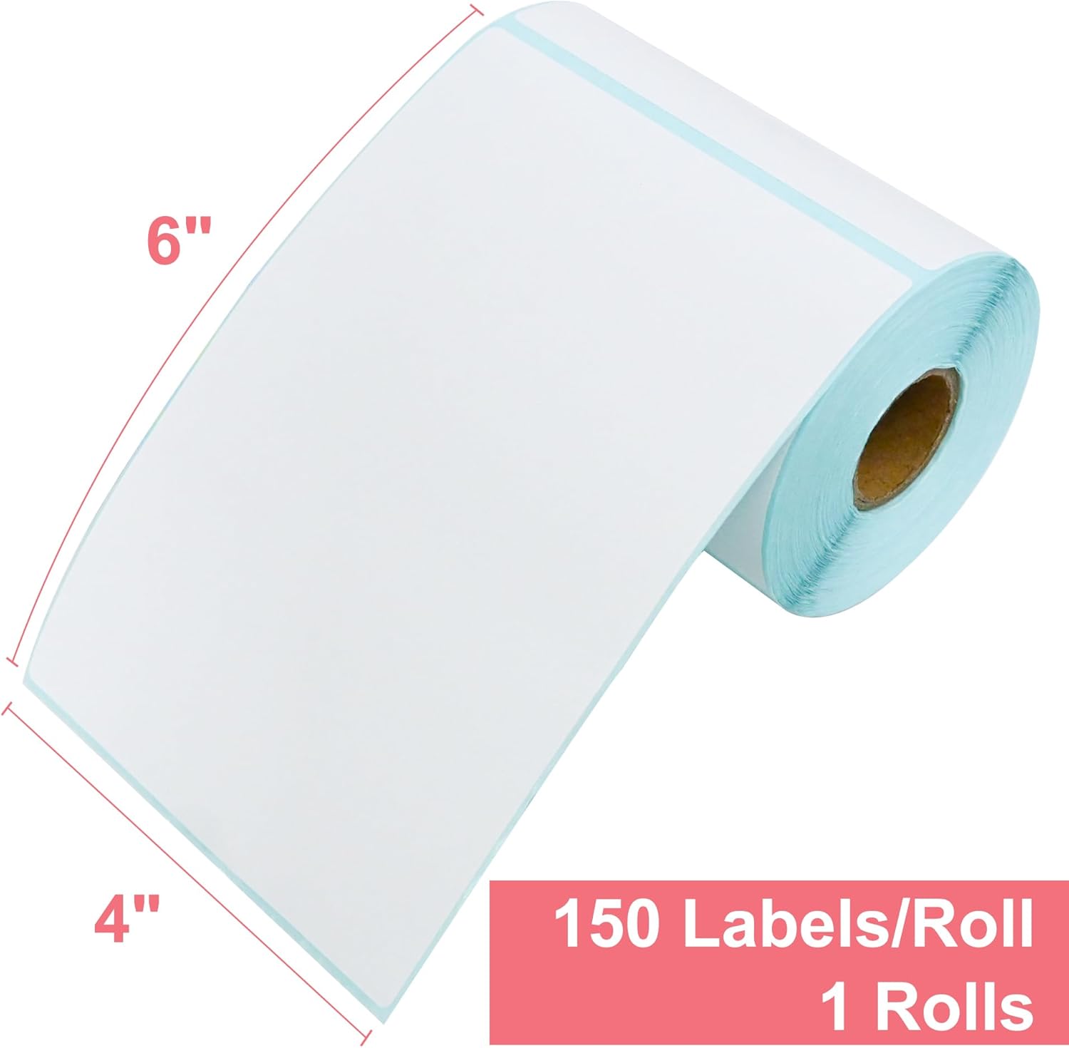 L LIKED Thermal Direct 4"X6" Shipping Label with Perforated Rolls of 150 Labels Great Use for Postage, Mailing & Shipping Labels -1 Rolls