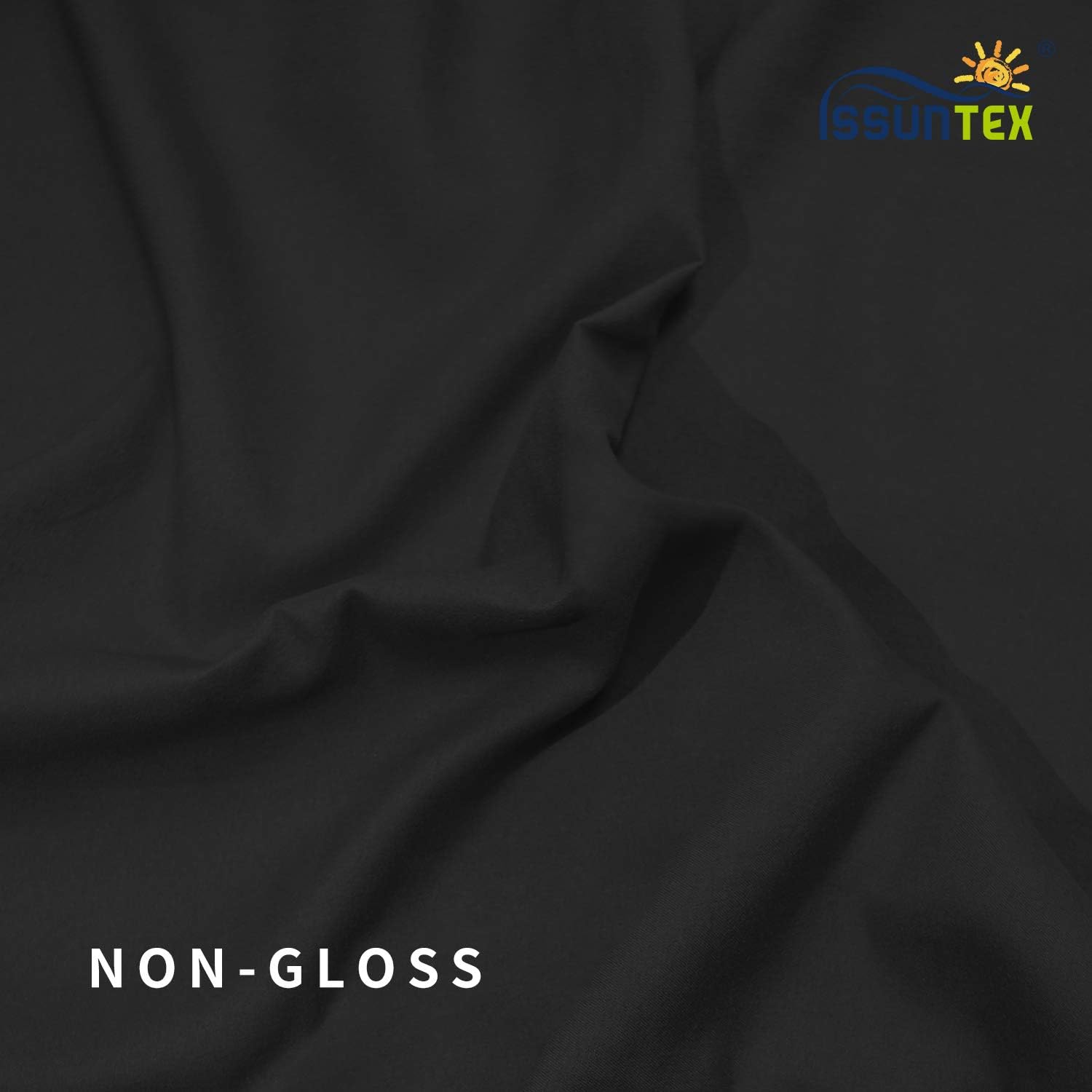 ISSUNTEX 6X9 ft Background Muslin Backdrop, Photo Studio, Collapsible High Density Screen for Video Photography and Television-Black