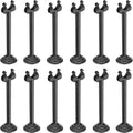 MECCANIXITY 12Pcs Table Number Holder 3.15 Inch Place Card Holder Picture Holders Black Table Sign Holders for Wedding Anniversary Birthday Party