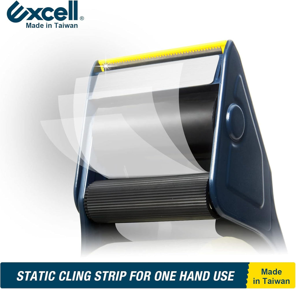 Excell SH-2508TRA2 Lightweight Packaging Tape Dispenser (2" Wide): Easy-to-Handle Plastic Design. For Shipping, mailing, and Carton Sealing. Features Retractable Blade Cover for Safety. (1Gun + 2Tapes