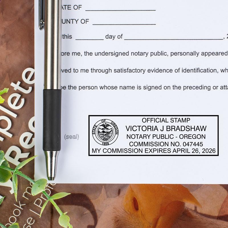 Rhode Island Rectangular Notary Stamp | Official State Notary Stamp | Official Seals | Meets State Specifications (Rhode Island, Rectangular Stamp)