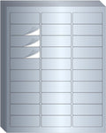 1" x 2-5/8" Address Labels- Matte Silver Mailing Labels Stickers for Laser/Inkjet Printer-Permanent Adhesive Stickers