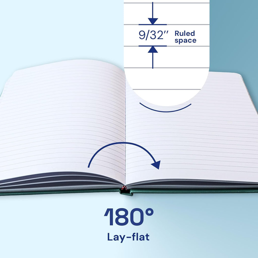 A5 Lined Journal Notebook, 7mm College Ruled Notepad, Journaling for Writing, Work, School, Travel and Note Taking, Hardcover 160 Pages (80 Sheets) 5.79 x 8.3 inches 6 Pack Multicolored