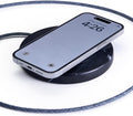 Einova Classic Stone – Marble Wireless Charging Pad Designed in Italy, Integrated 6 ft USB-C Cable, Smartphones, Wireless Earbuds, Smartwatches – Black Marquina Marble