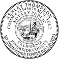 California Round Notary Stamp | Official State Notary Stamp | Official Seals | Meets State Specifications (California, Round Stamp)