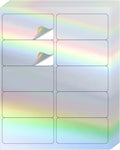 STARLIBOO Shipping Labels Stickers, 2"×4" Printable Holographic Mailing Labels for Laser/Inkjet Printing- Matte, Permanent Adhesive Sticker (Holographic Silver)