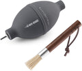 MHW-3BOMBER Air Blower and Coffee Grinder Cleaning Brush, Coffee Machine Cleaning Tool Set, Air Duster and Walnut Wood Brush Kit for Espresso, Camera, Keyboard, Coffee Powder Cleaning Tool CS7088-OS