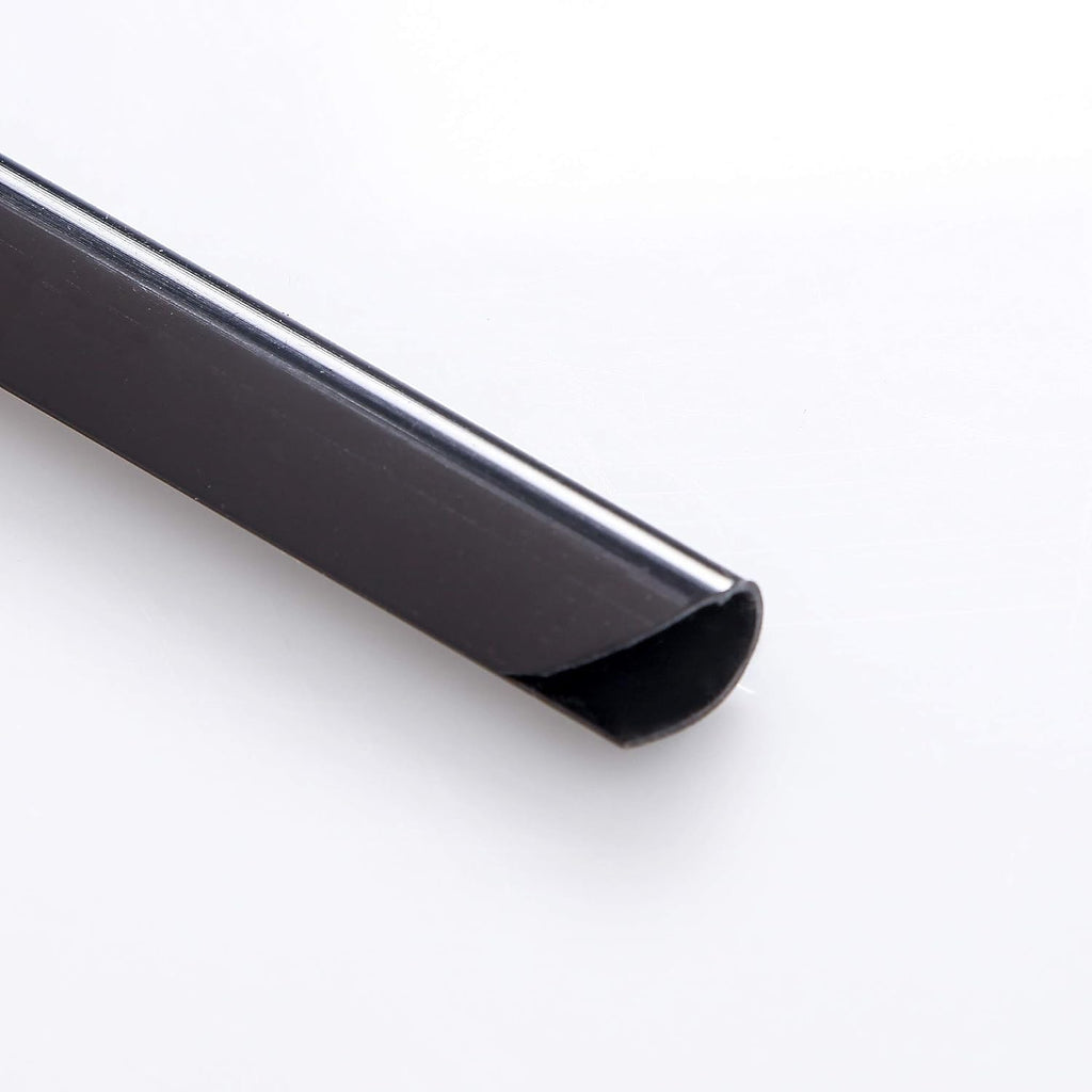 BNC Slide and Grip Binding Bars, 1/4 Inches, Black Color, Letter Size Pack of 100, 30 to 40 Sheet Capacity, Round Corner (1/4 Inches, Black)