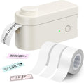 Makeid L1 Label Maker Machine with Tape Includes 3 Rolls - Portable & Rechargeable Label Makers Compatible with 9 12 16mm Tape - Mini Bluetooth Labeler for Organizing Office Home School