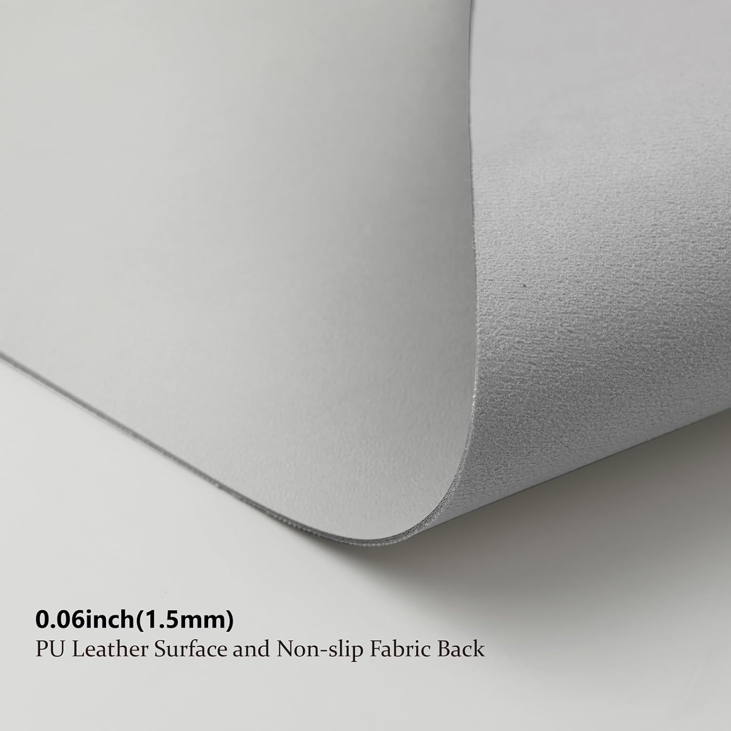 Leather Desk Mat - Non-Slip PU Desk Pad for Office and Home - Desk Organization and Accessories - Ideal for Large Mouse Pad and Desk Mats on Top of Desks (White,27.6"x 13.8")