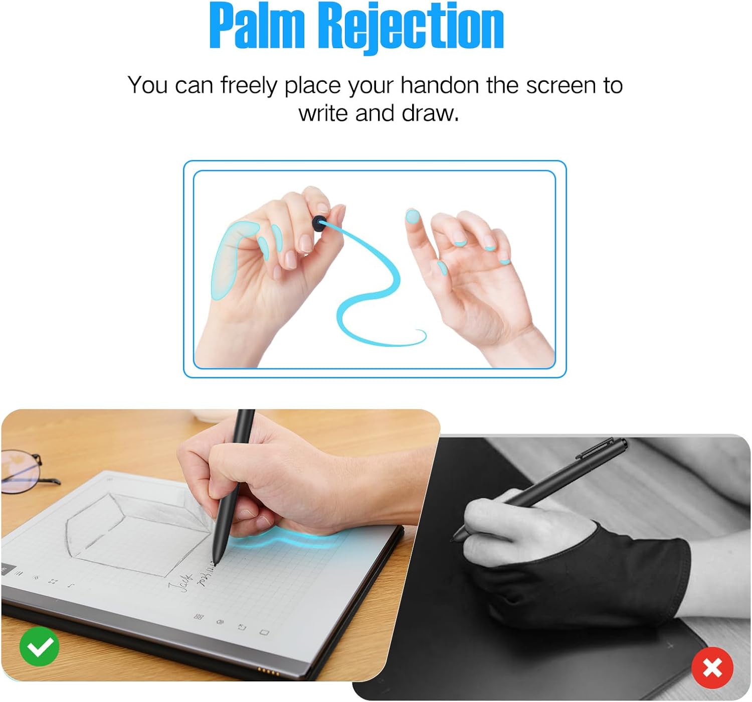EMR Stylus Compatible with Remarkable 2, Replacement Digital Pen with Eraser, 4096 Pressure Levels, Tilt Support,Palm Rejection,Pencil Holder(3 Pen Tips)