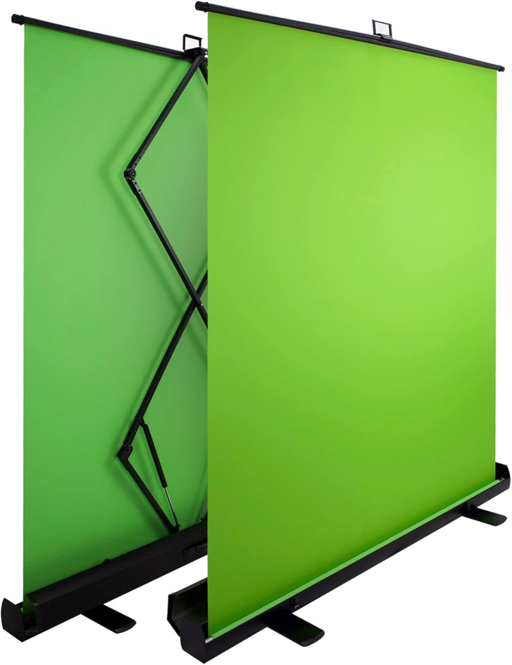 【Wider Style】 KHOMO GEAR 87-in Large Collapsible Green Screen Backdrop Portable Retractable Chroma Key Panel Photo Background with Stand for Video Conference, Photographic Studio, Streaming