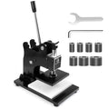 Leather Cutting Machine 1 Ton,12x9cm Die Cutter Stamping Machine Embossing Plate Manual Die Cutter Hand Press Mold Cutter Leather Die Cut Leathercraft Cutting Machine DIY Tool for Various of Materials