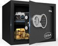 [ 1.6 Cu.ft. ]PATRON Fireproof Safe for Home,Document Safe Box Office,Digital Security Home Safes,Cabinet Safes for Money Cash,Wall Safes with Electronic Keypad for Hotel House Business,1.6 Cu.ft.