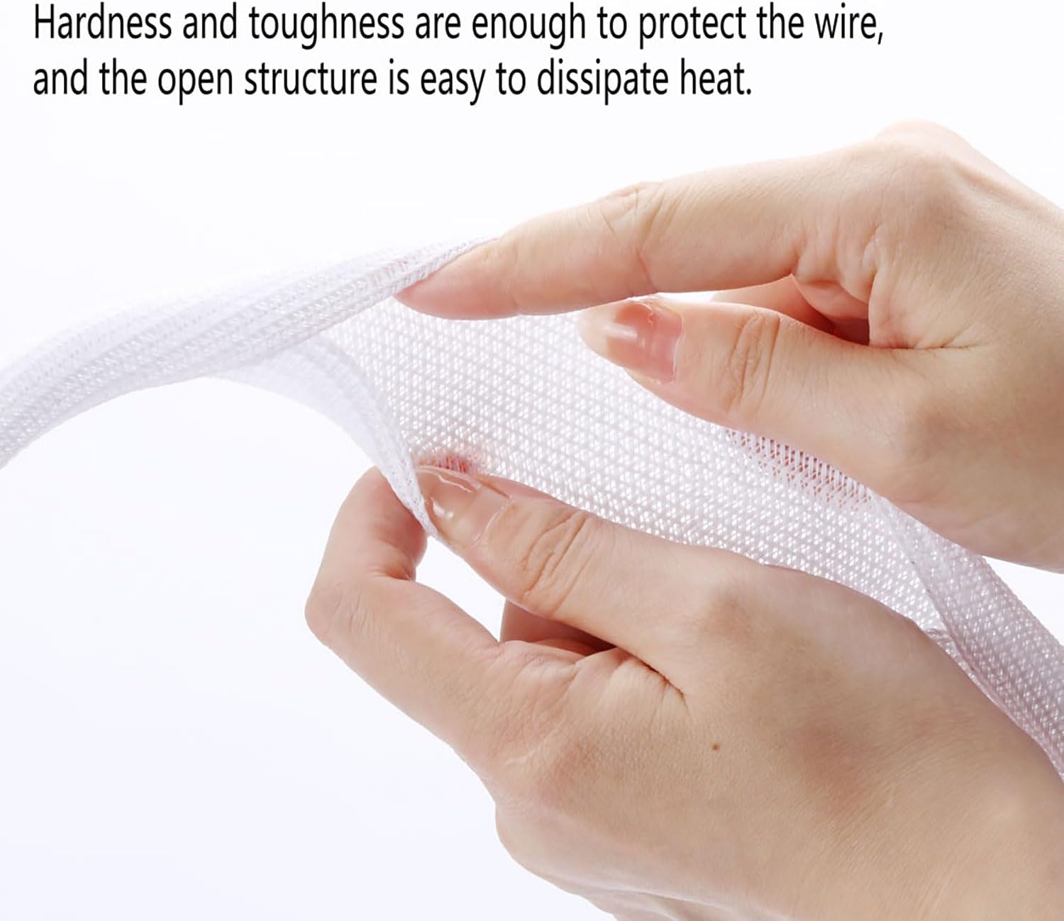 1/2 inch x 50ft Split Sleeve Wire Loom Tubing - Durable Cord Protector for USB, Power Cords, Audio/Video Cables | Chew-Proof Cable Sleeve to Protect Pets & Wires | Easy Installation, White