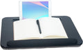 Portable Laptop Desk Fits Up to 16“ Laptops, with Tablet Slot, Built-in Cushion, Great for Home & Office,Lap Desk for Laptop,Lap Desk with Cushion (Black with Wrist Rest, Medium)