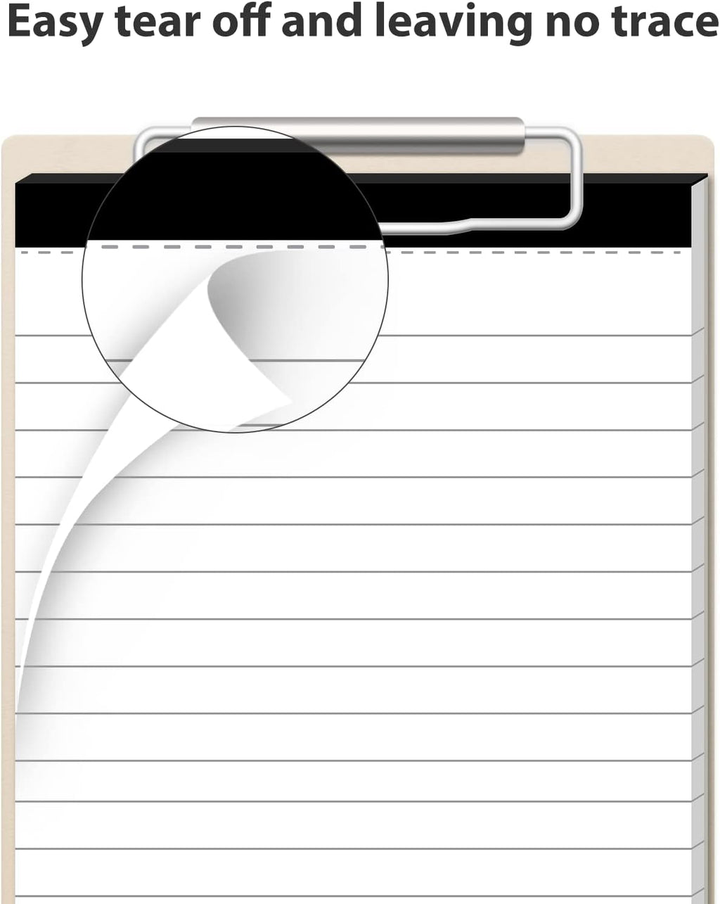 Notepad for Daily Planning and Organization of Work – 4 x 6-inches Lined Paper – Thick Bright White Paper – 30 Pages – Note Pads Ruled Pages – Pack of 8