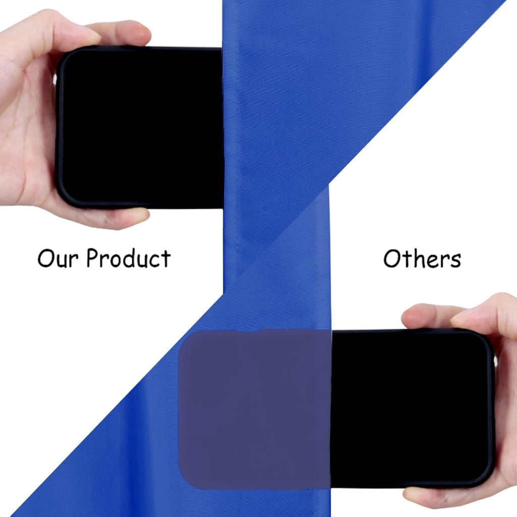 Royal Blue Backdrop Curtains 20ft x 10ft Photo Shoot Polyester Backdrop Drapes for Wedding Party Engagement Decorations