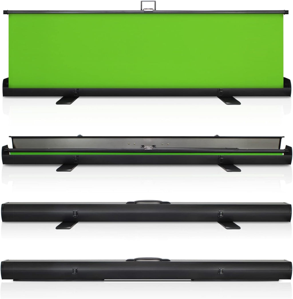 KHOMO GEAR 62-Inch Green Screen Backdrop – Collapsible, Portable Chroma Key Background for Streaming, Video Calls, Photography, YouTube, Zoom & Studio Setup – Wrinkle-Resistant & Easy Setup