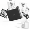 Phomemo Sticker Printer- Mini Thermal Sticker Printer Machine, Small Pocket Label Maker Instant Print for DIY Creation, Study Notes, Photos, Portable Inkless Photo Maker for Kids/Students, Black