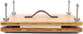 RANERVZ Large Bookbinding Press with Portable Handle, Bamboo Wood Oversized 14.8 x 11.4 Inch Ergonomic Book Binding Paper Machine Handmade DIY Craft Projects Binder Tool Supply Easy Assemble