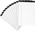 10 Pack Legal Pads Writing Pad 5x8 Inch Lined Writing Note Pads Grocery List Notepad Narrow Ruled Writing Pads 5x8 White Small Legal Pad 30 Sheets To Do Notepad 80GSM Paper for School, College, Office