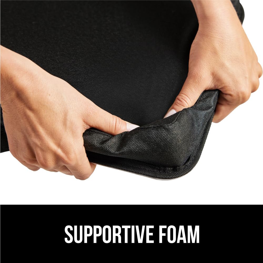 GORILLA GRIP Laptop Lap Desk with Phone Holder, Pillow Cushion Desks Fit Laptops up to 15.6", Tray Ledge Keep Computers in Place, Portable Travel Workstation Essentials for Home, Light Wood Color