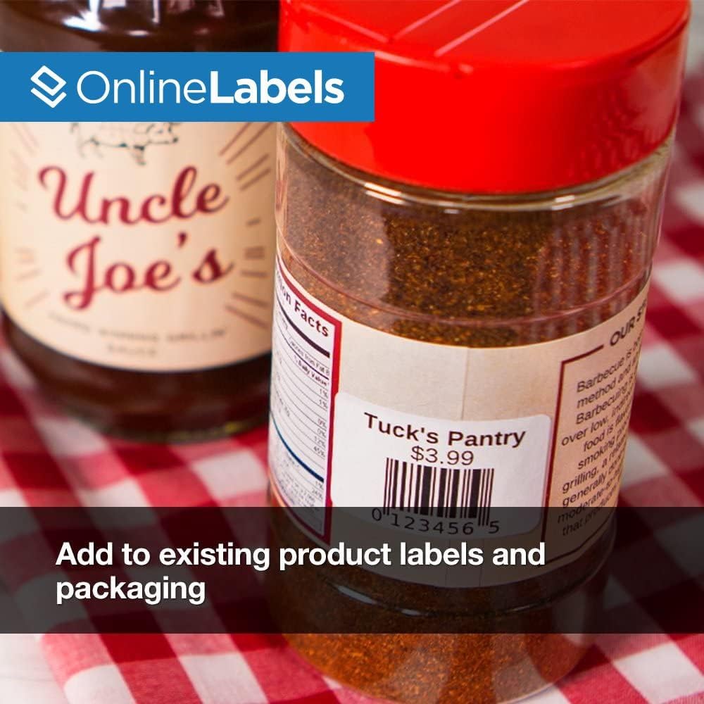1.5 x 1 Rectangle Barcode Labels - Pack of 250,000 Labels, 5,000 Sheets - Inkjet/Laser Printer - Online Labels