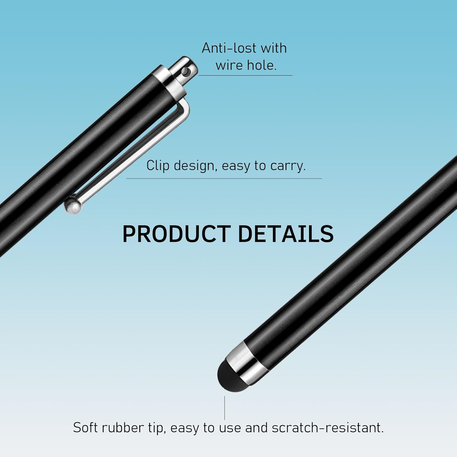 Stylus Pens for Touch Screens, AGREJO High Precision Universal Stylus for iPad iPhone Tablets Samsung Galaxy All Capacitive Touch Screens (30-Pack)