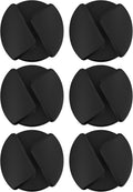 Scosche CMAR-6PKRP Cable Management Kit, 6-Pack of Black Adhesive Cable Clips for Phone Charging Cables, Charger Cords, Wire Organizer and Cord Holders for Desk, Nightstand, Car, Home, Computer